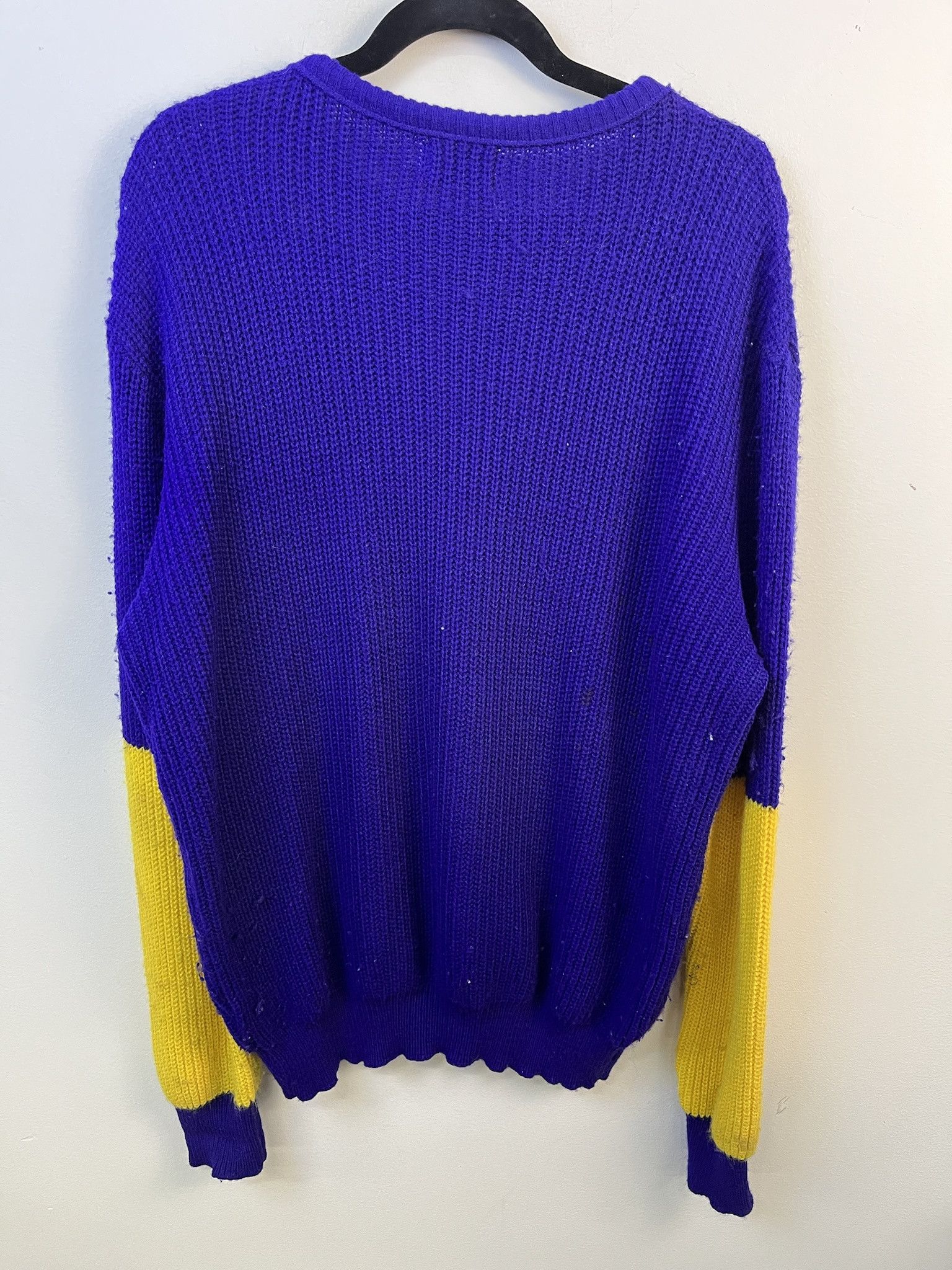 NFL Vintage Knit Sweater 1990s Thick Knit Minnesota Vikings Embroidered Knit Sweater Size XL Size US XL / EU 56 / 4 - 4 Thumbnail