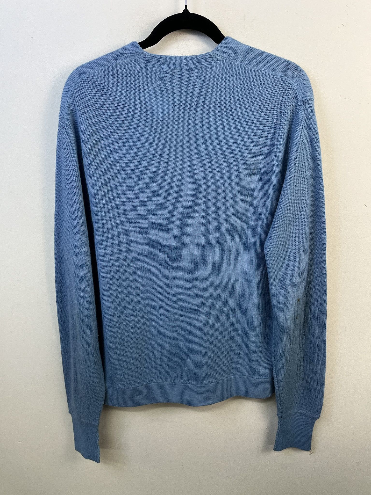 Other Vintage Knit Sweater 1980s Thick Knit Sky Blue Knit Cardigan Size M Size US M / EU 48-50 / 2 - 3 Thumbnail