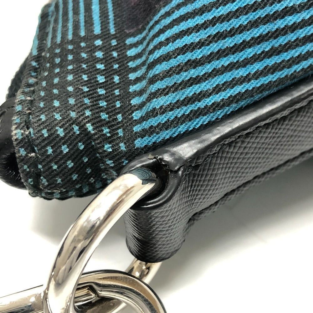 Prada Prada Triangle Logo Check 2 Way Bag Shoulder Diagonal Hanging (E.G. Of A Rocket) Tote Handbag Cotton Women Size ONE SIZE - 6 Thumbnail