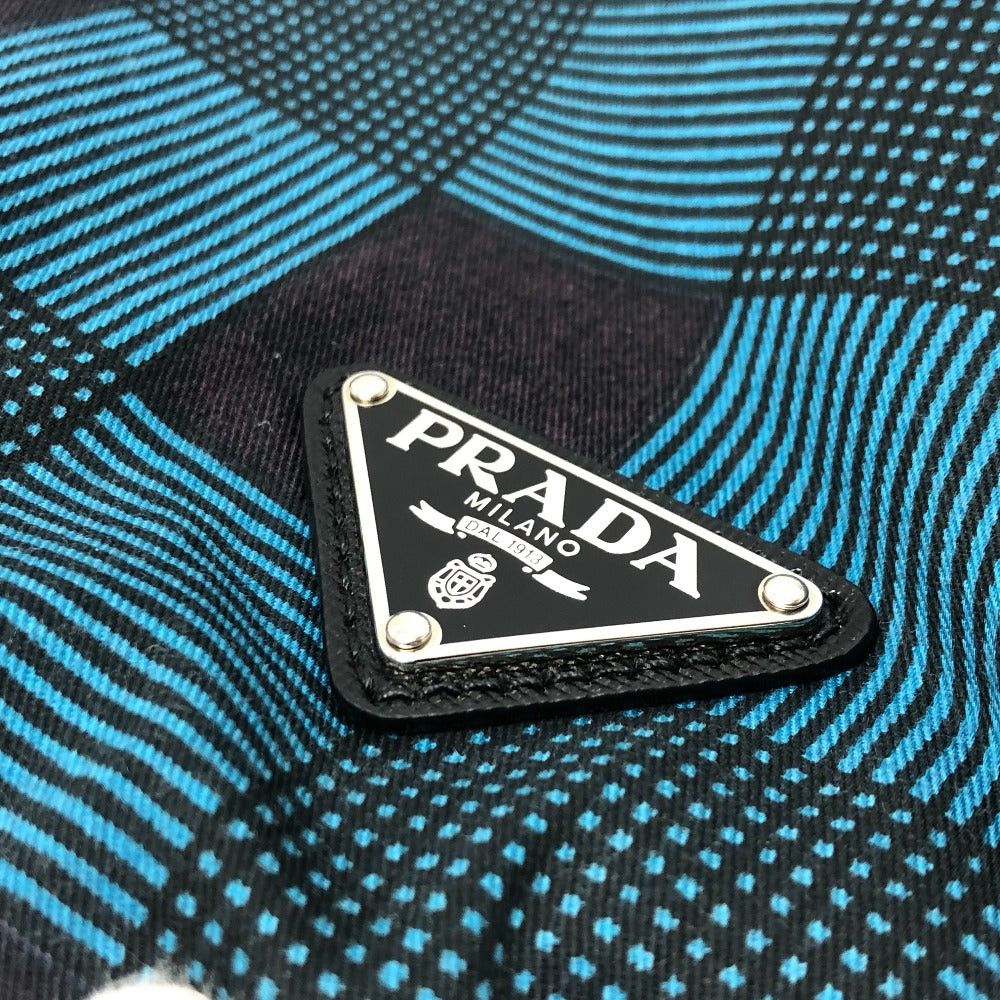 Prada Prada Triangle Logo Check 2 Way Bag Shoulder Diagonal Hanging (E.G. Of A Rocket) Tote Handbag Cotton Women Size ONE SIZE - 11 Thumbnail