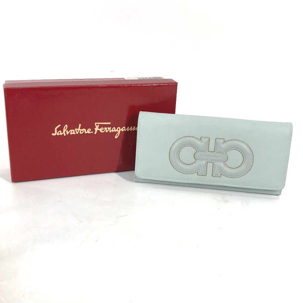Salvatore Ferragamo Salvatore Ferragamo Long Wallet Gancini Flap Leather Women Size ONE SIZE - 6 Thumbnail