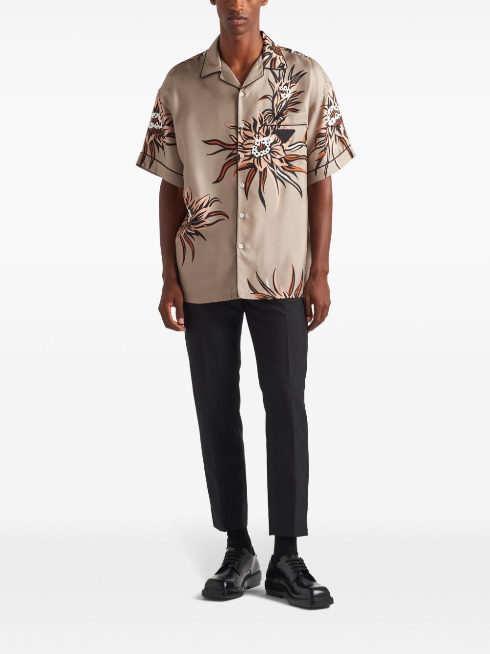 Prada floral-print silk shirt Size US XXL / EU 58 / 5 - 2 Thumbnail