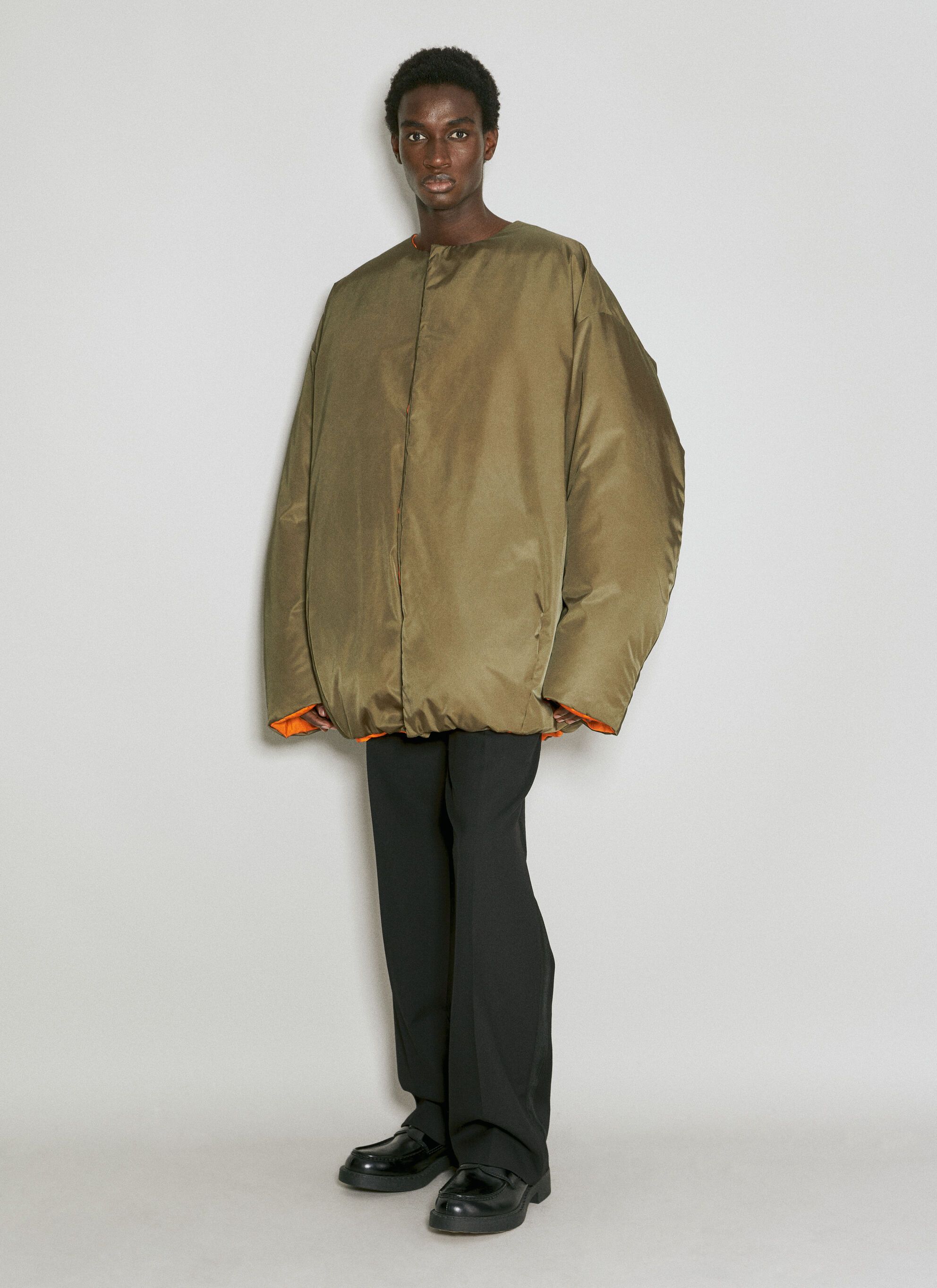 Prada $2.8K VALUE Re-Nylon Down Jacket in khaki Size US XS / EU 42 / 0 - 4 Thumbnail