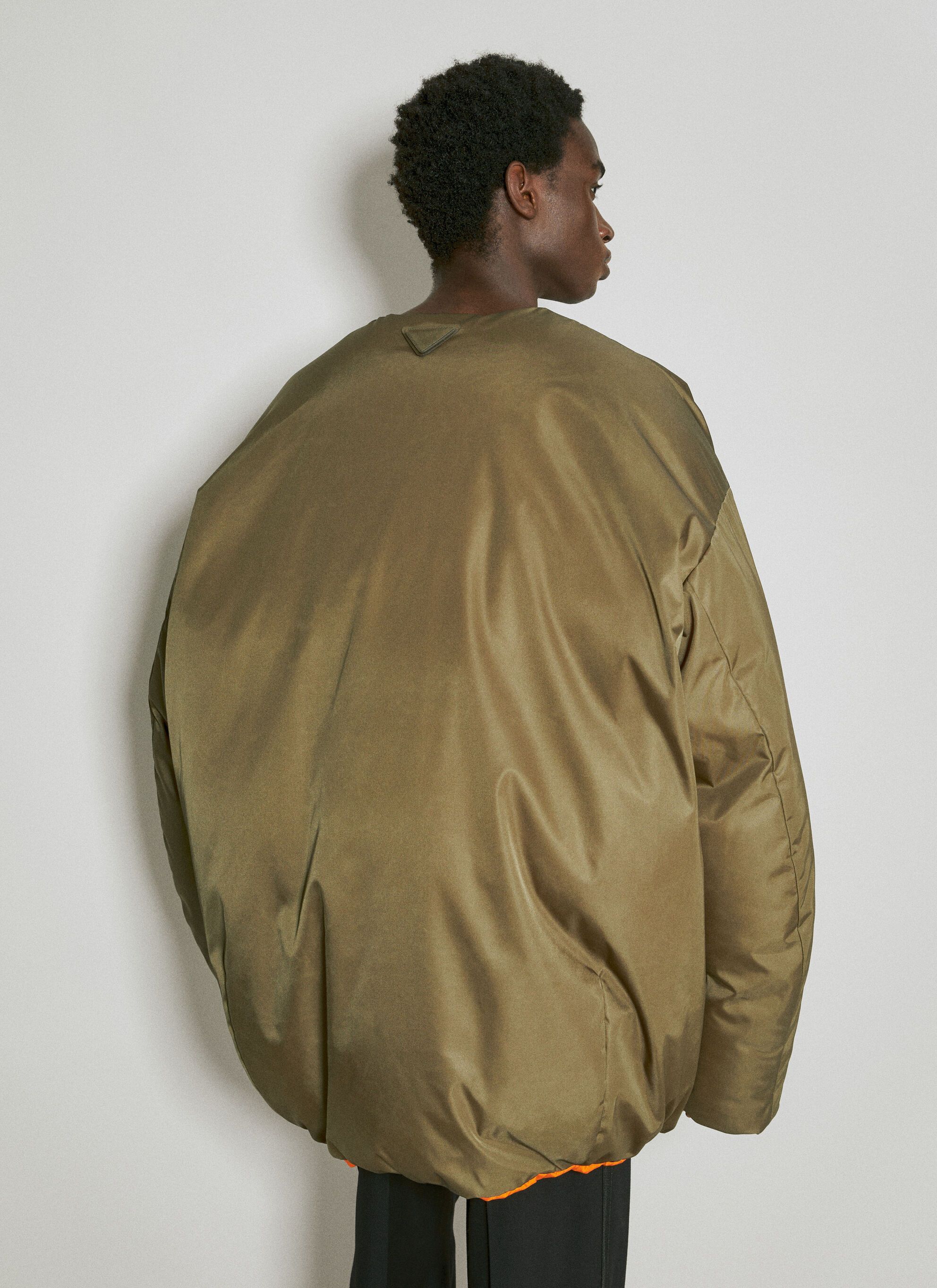 Prada $2.8K VALUE Re-Nylon Down Jacket in khaki Size US XS / EU 42 / 0 - 3 Thumbnail