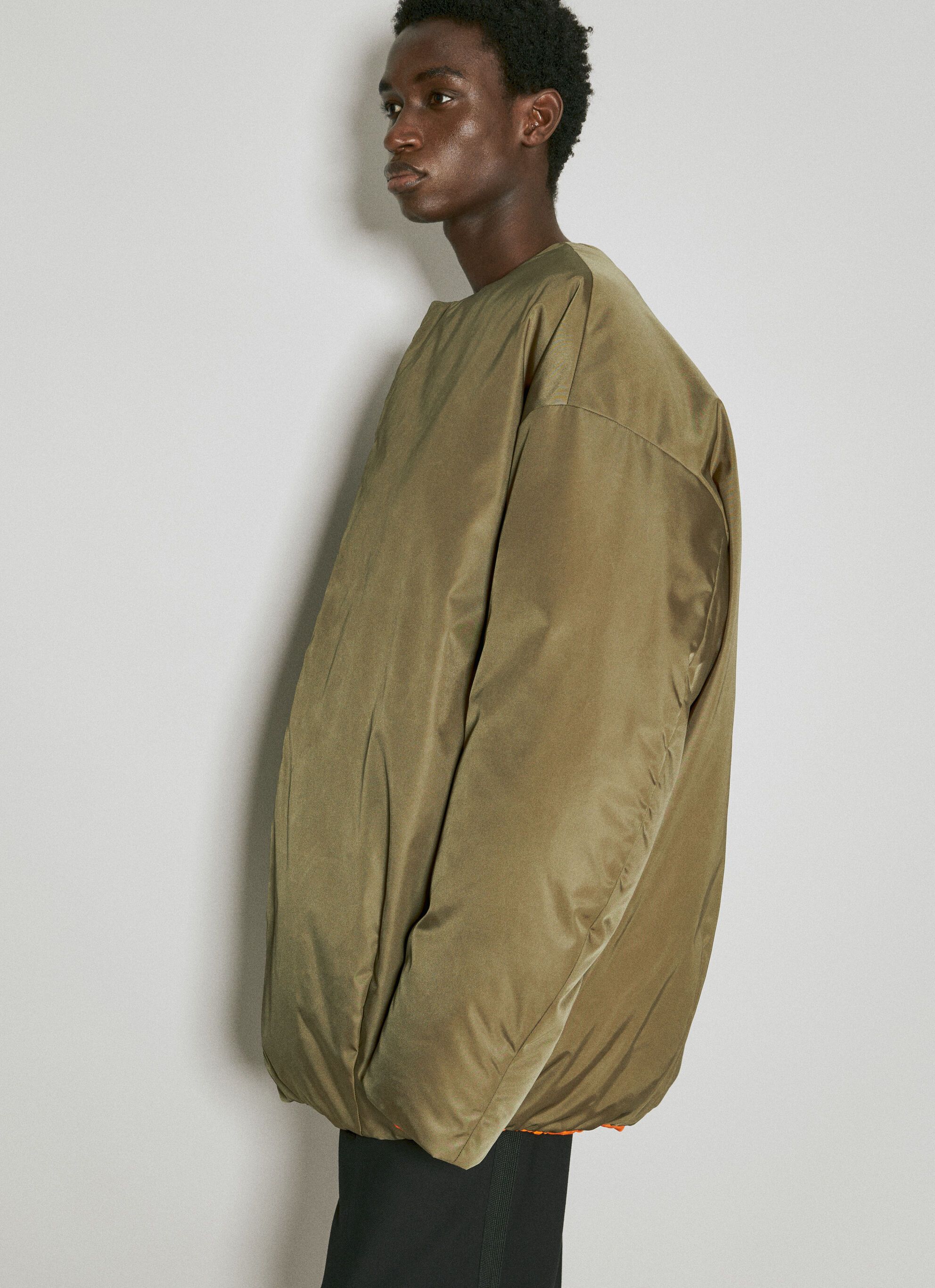 Prada $2.8K VALUE Re-Nylon Down Jacket in khaki Size US XL / EU 56 / 4 - 5 Thumbnail