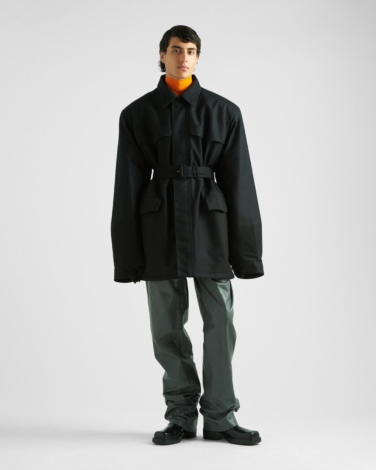 Prada Technical Fabric Parka Size US XL / EU 56 / 4 - 3 Thumbnail
