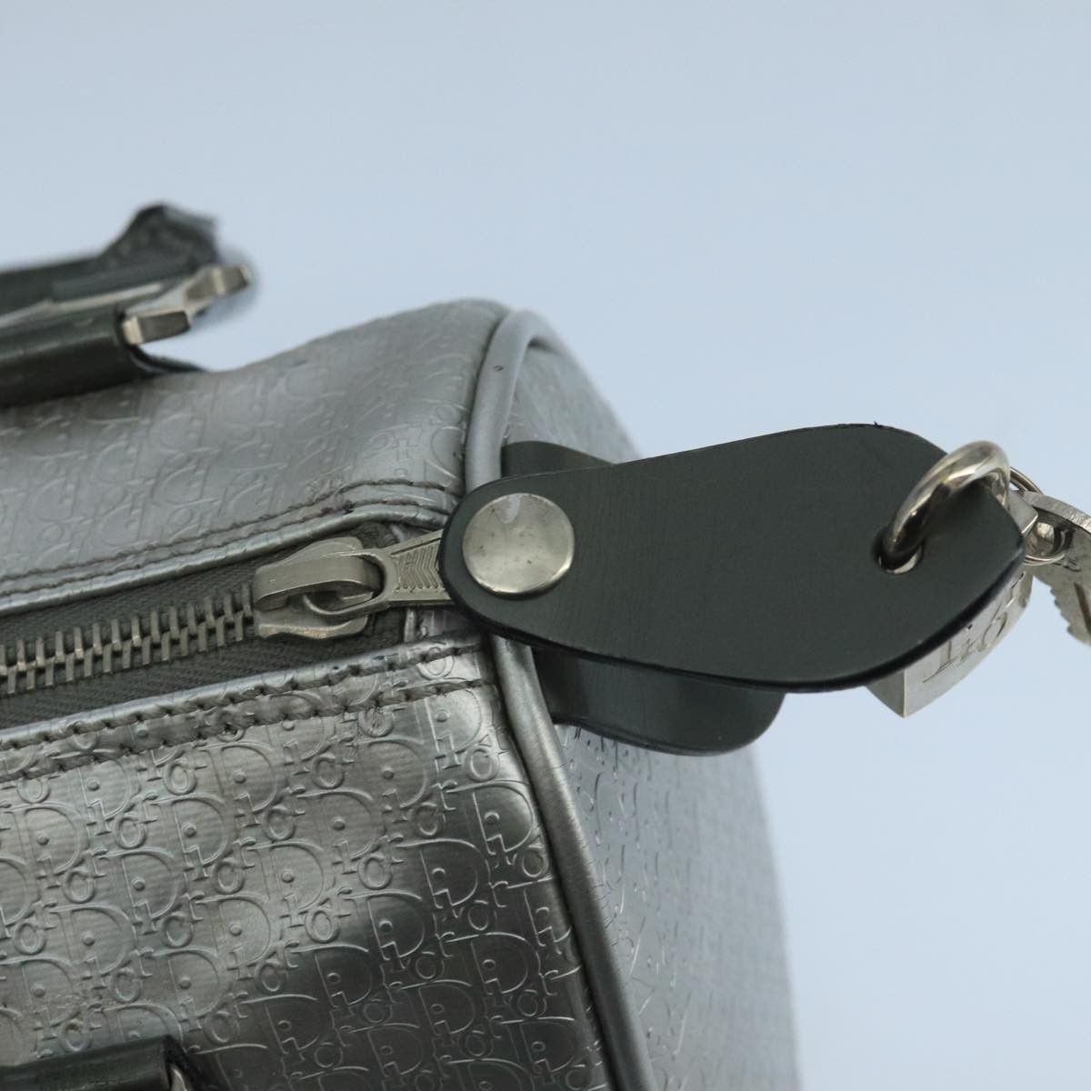 Dior Trotter Silver Leather Handbag (Pre-Owned) Size ONE SIZE - 7 Thumbnail