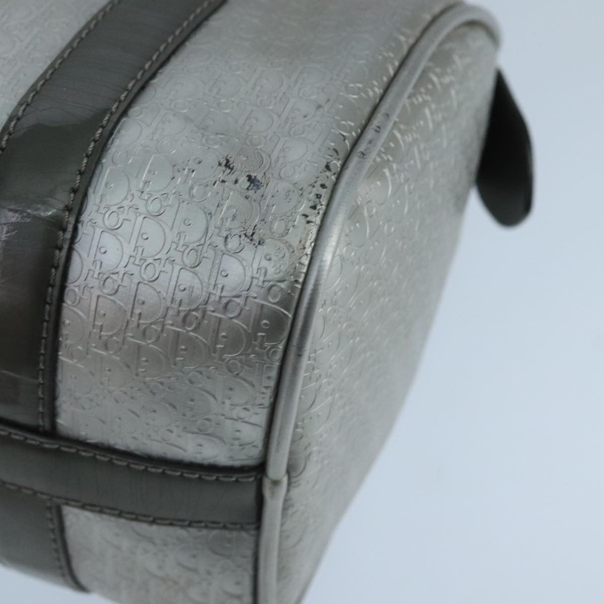 Dior Trotter Silver Leather Handbag (Pre-Owned) Size ONE SIZE - 16 Thumbnail