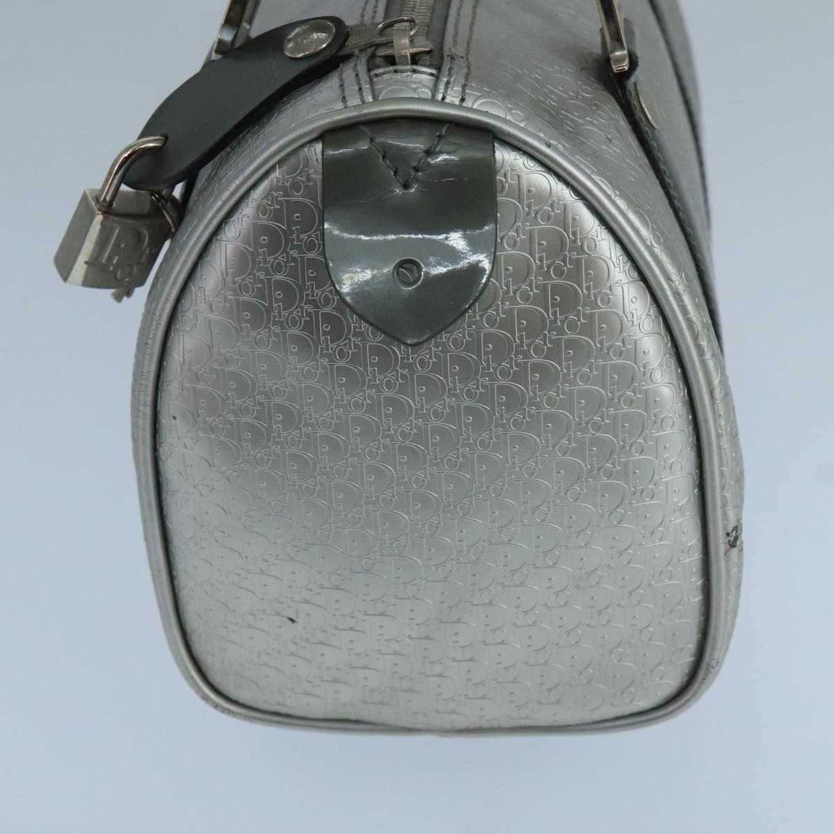 Dior Trotter Silver Leather Handbag (Pre-Owned) Size ONE SIZE - 3 Thumbnail