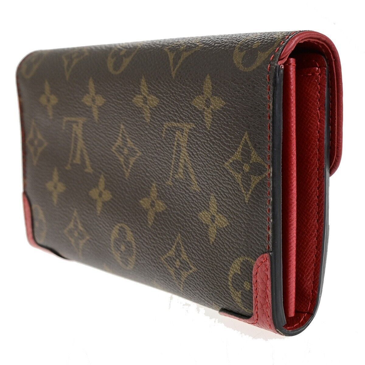 Louis Vuitton Portefeuille Sarah Brown Canvas Wallet (Pre-Owned) Size ONE SIZE - 4 Thumbnail
