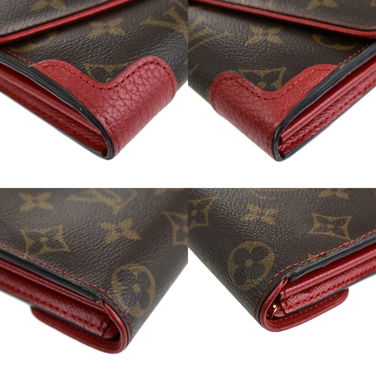 Louis Vuitton Portefeuille Sarah Brown Canvas Wallet (Pre-Owned) Size ONE SIZE - 7 Thumbnail