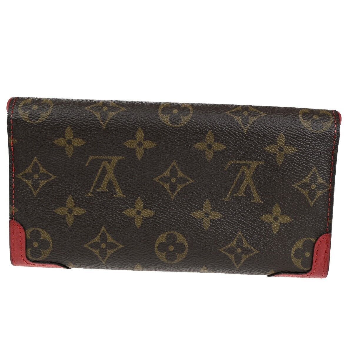 Louis Vuitton Portefeuille Sarah Brown Canvas Wallet (Pre-Owned) Size ONE SIZE - 2 Thumbnail