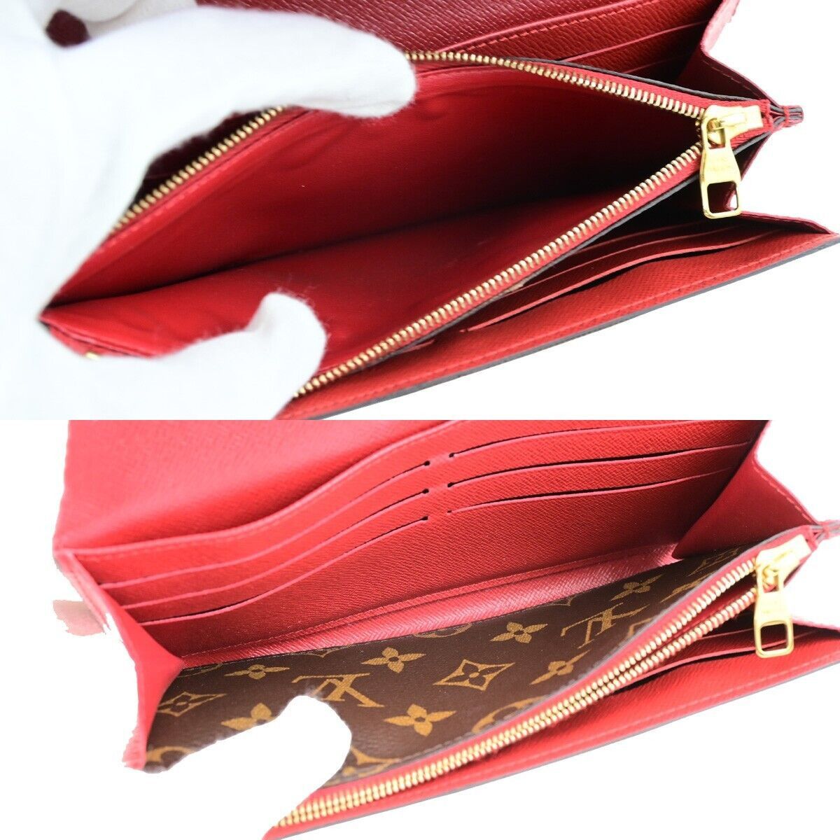 Louis Vuitton Portefeuille Sarah Brown Canvas Wallet (Pre-Owned) Size ONE SIZE - 13 Thumbnail