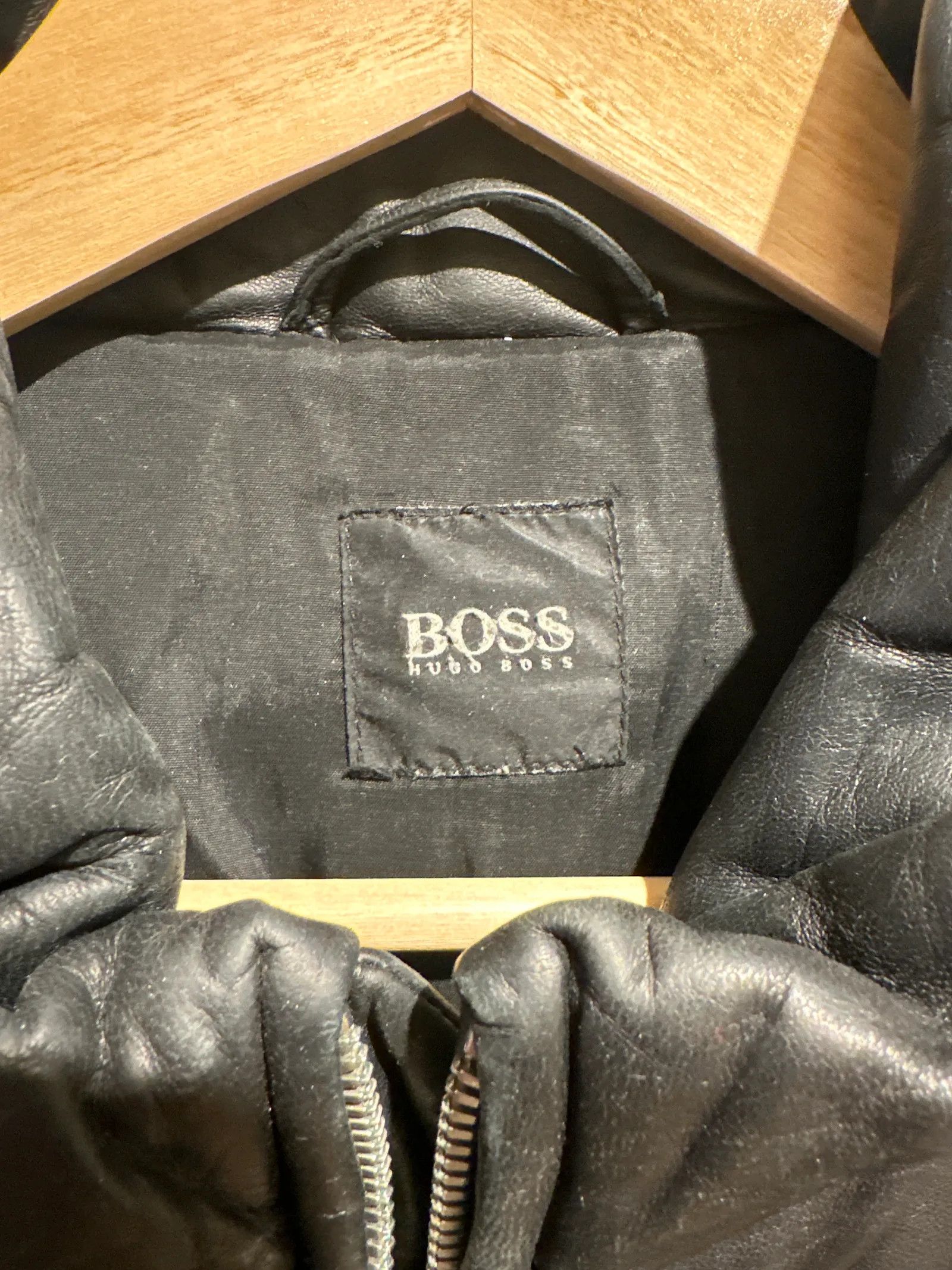 Hugo Boss Boss Leather Jacket Size US M / EU 48-50 / 2 - 2 Thumbnail