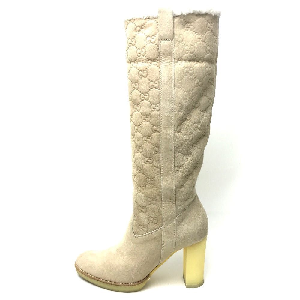 Gucci Gucci Gg Suede Long Boots Shoes Women Size US 4.5 / IT 34.5 - 2 Thumbnail