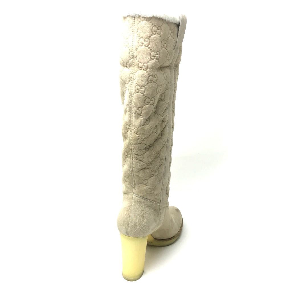 Gucci Gucci Gg Suede Long Boots Shoes Women Size US 4.5 / IT 34.5 - 3 Thumbnail