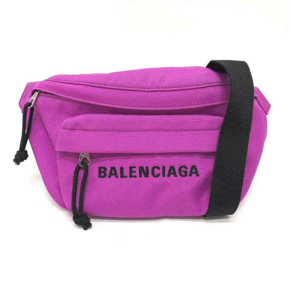 Balenciaga Balenciaga 569978 Logo Weel Wheel Body Bag Nylon Women Size ONE SIZE - 2 Thumbnail