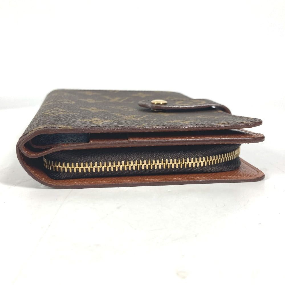 Louis Vuitton Louis Vuitton M61207 Monogram Porte Papier Zip Compact Wallet Bi-Fold Canvas Women Brown Size ONE SIZE - 4 Thumbnail