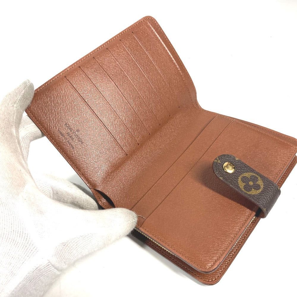 Louis Vuitton Louis Vuitton M61207 Monogram Porte Papier Zip Compact Wallet Bi-Fold Canvas Women Brown Size ONE SIZE - 14 Thumbnail
