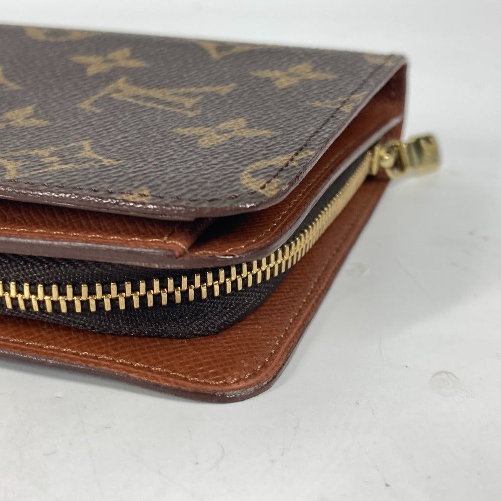 Louis Vuitton Louis Vuitton M61207 Monogram Porte Papier Zip Compact Wallet Bi-Fold Canvas Women Brown Size ONE SIZE - 7 Thumbnail