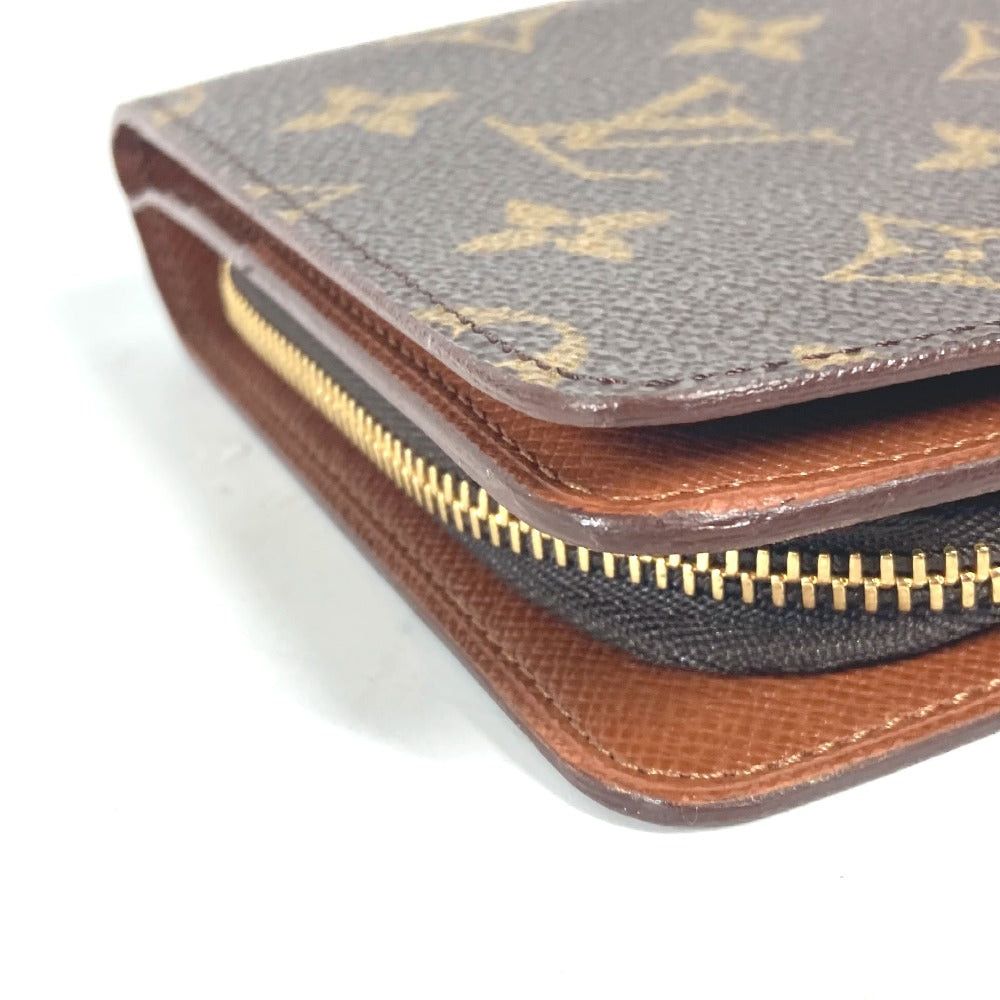 Louis Vuitton Louis Vuitton M61207 Monogram Porte Papier Zip Compact Wallet Bi-Fold Canvas Women Brown Size ONE SIZE - 5 Thumbnail