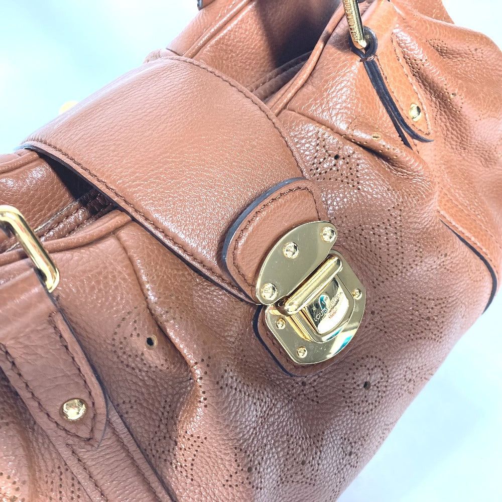 Louis Vuitton Louis Vuitton M97052 Monogram Mahina Lunar Pm Tote Bag Briefcase Shawl Shoulder Leather Women Brown Size ONE SIZE - 5 Thumbnail