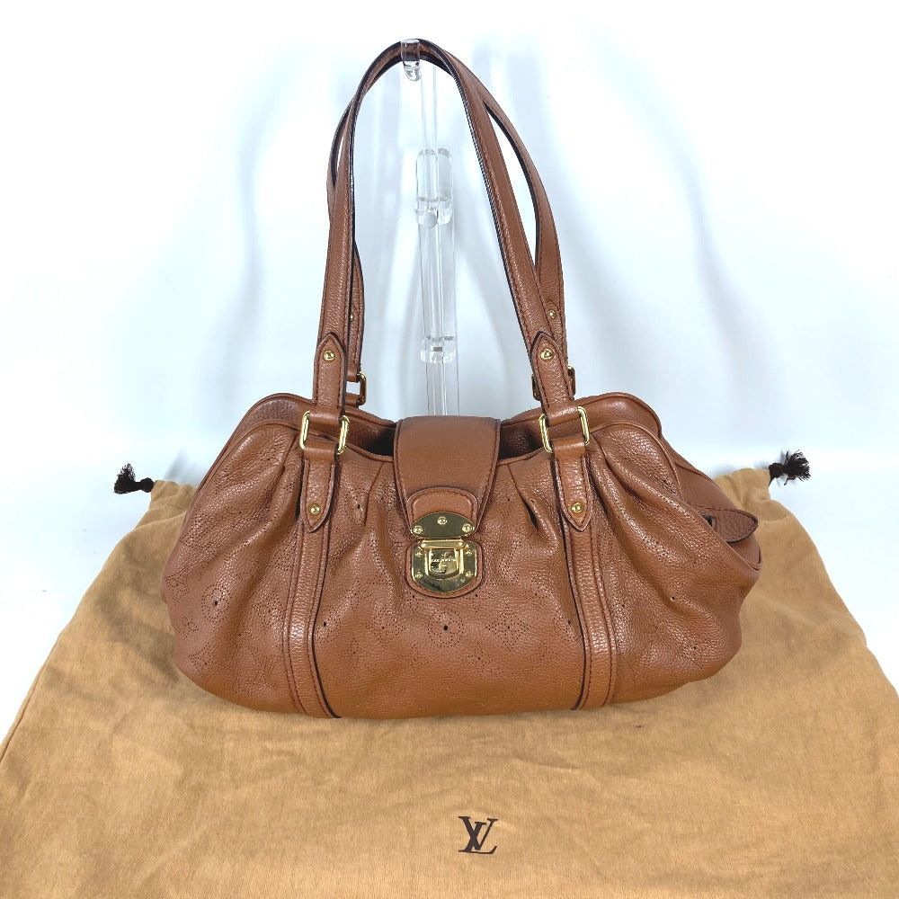 Louis Vuitton Louis Vuitton M97052 Monogram Mahina Lunar Pm Tote Bag Briefcase Shawl Shoulder Leather Women Brown Size ONE SIZE - 9 Thumbnail