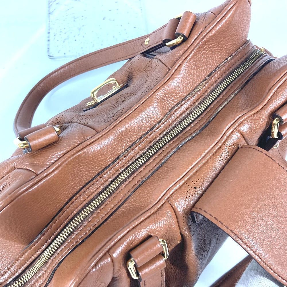Louis Vuitton Louis Vuitton M97052 Monogram Mahina Lunar Pm Tote Bag Briefcase Shawl Shoulder Leather Women Brown Size ONE SIZE - 10 Thumbnail