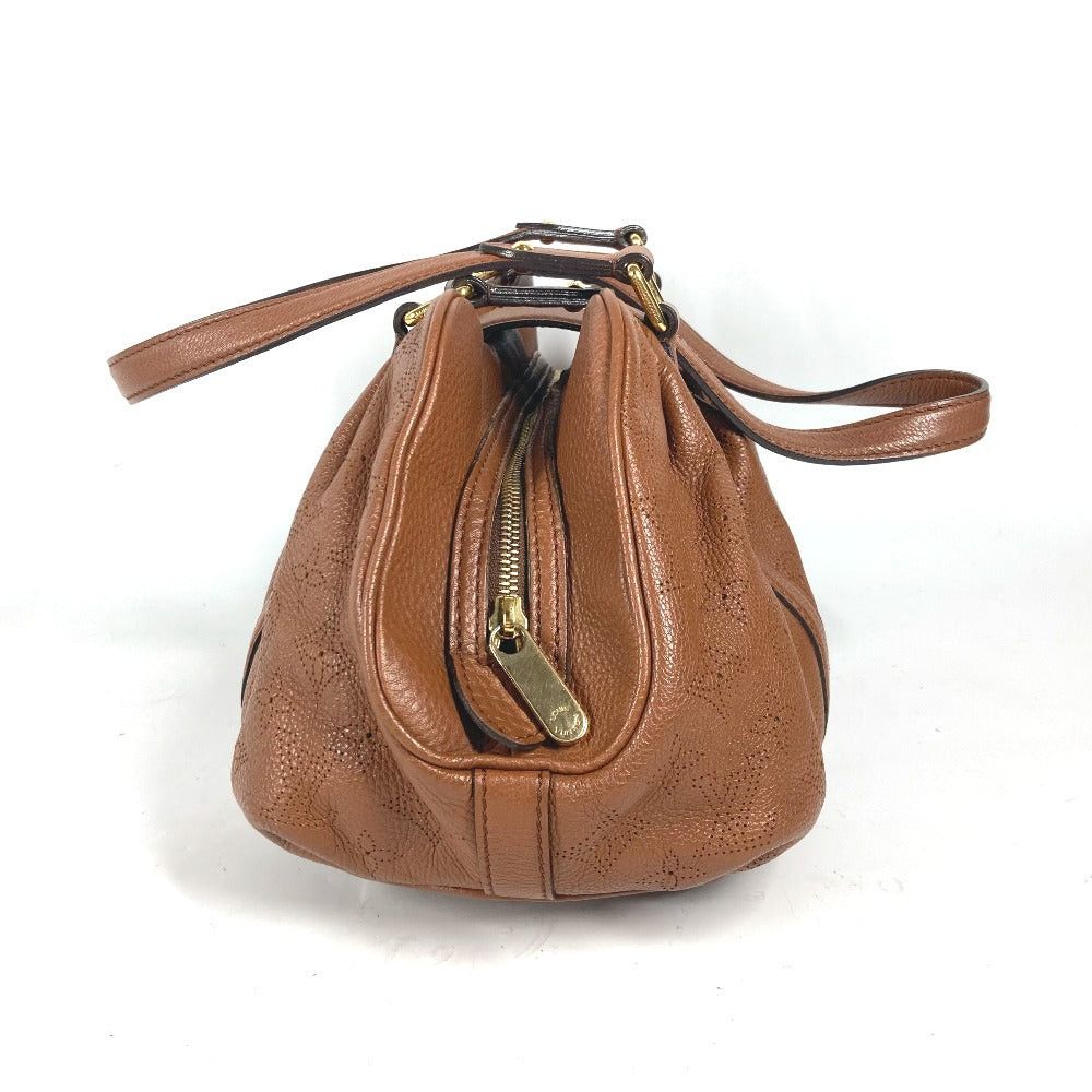 Louis Vuitton Louis Vuitton M97052 Monogram Mahina Lunar Pm Tote Bag Briefcase Shawl Shoulder Leather Women Brown Size ONE SIZE - 3 Thumbnail