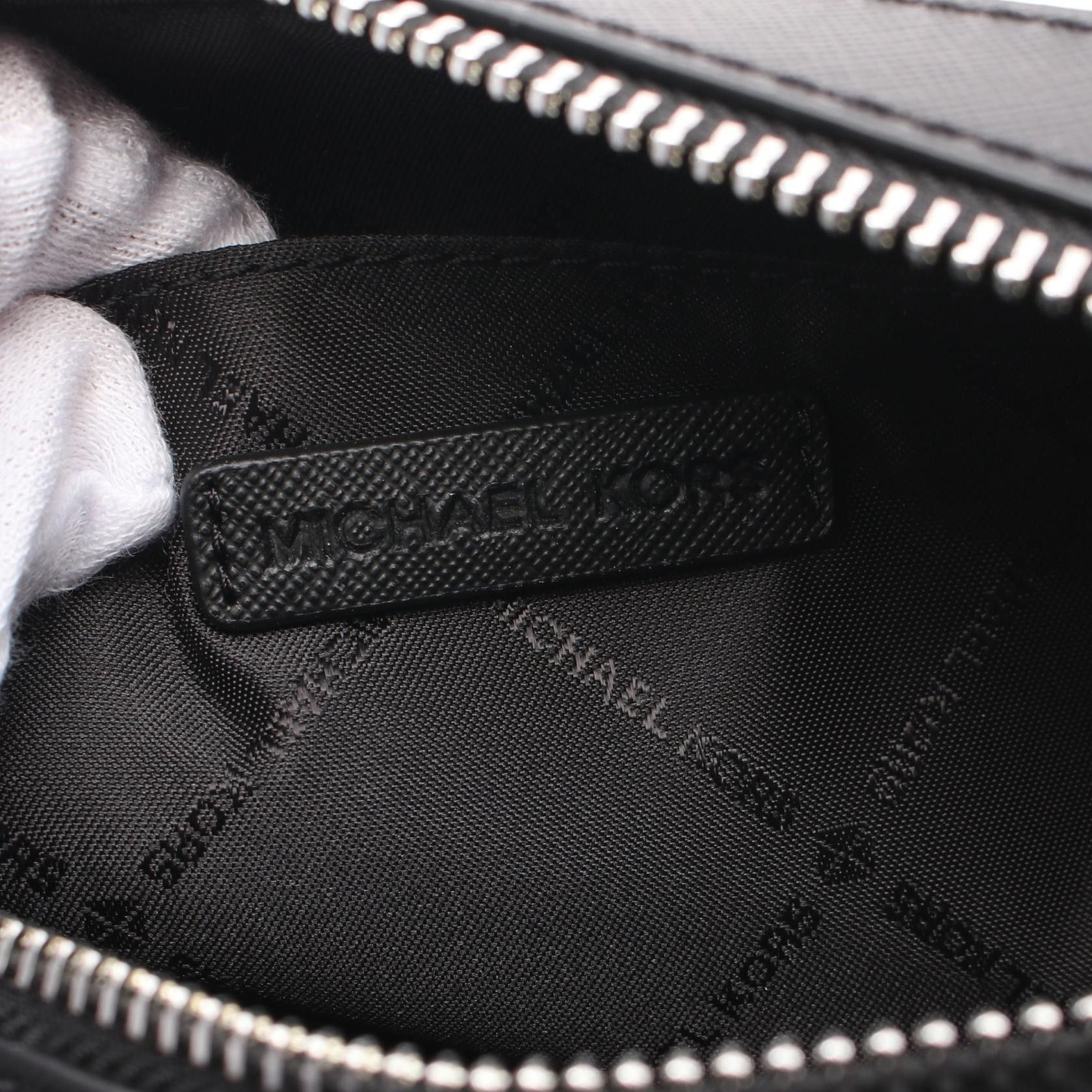 Michael Kors Michael Kors Jet Set Item Items Mk Signature Shoulder Bag Coated Canvas Leather Black Size ONE SIZE - 4 Thumbnail