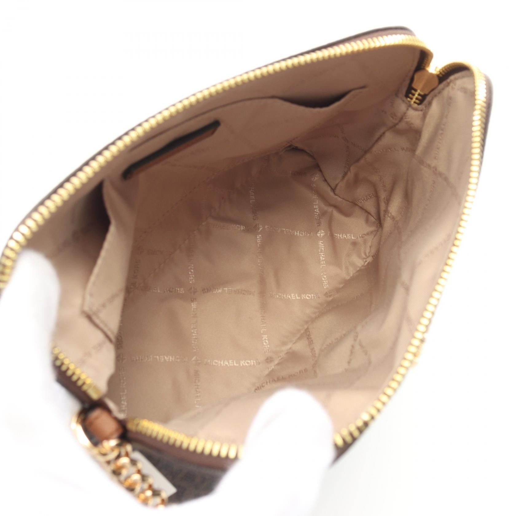 Michael Kors Michael Kors Jet Set Travel Shoulder Bag Coated Canvas Leather Brown Size ONE SIZE - 3 Thumbnail