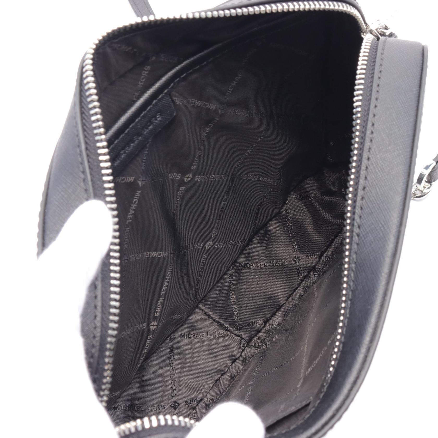 Michael Kors Michael Kors Shoulder Bag Leather Black Size ONE SIZE - 3 Thumbnail