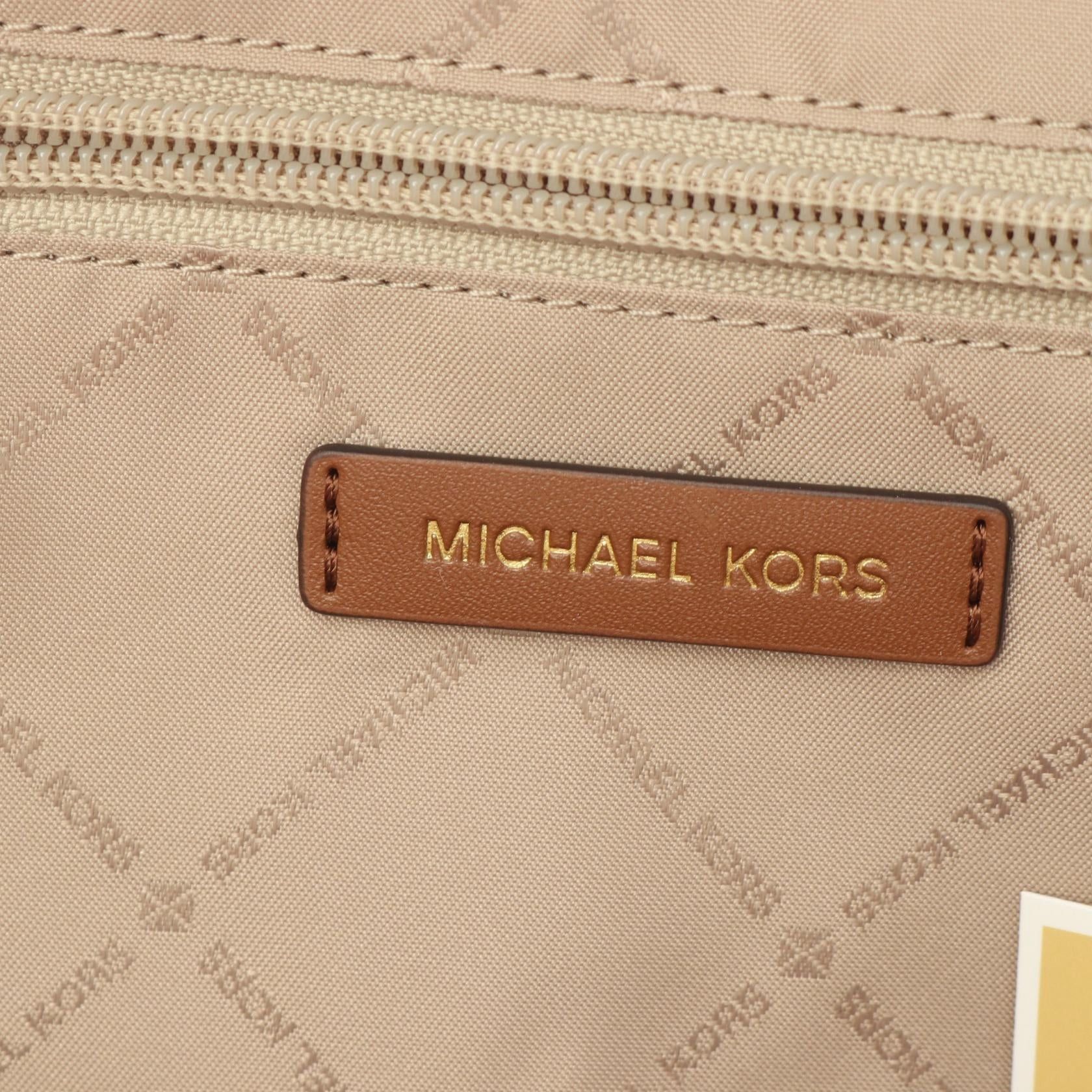 Michael Kors Michael Kors Jaycee Backpack Rucksack Coated Canvas Leather Brown Size ONE SIZE - 4 Thumbnail