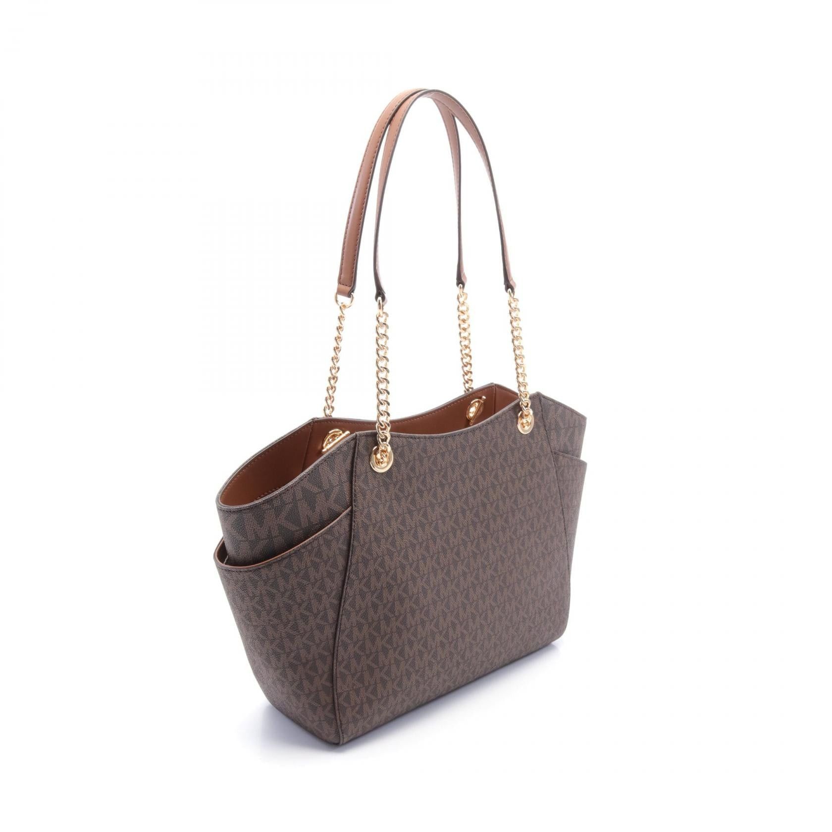 Michael Kors Michael Kors Jet Set Travel Handbag Tote Bag Coated Canvas Leather Brown Size ONE SIZE - 2 Thumbnail