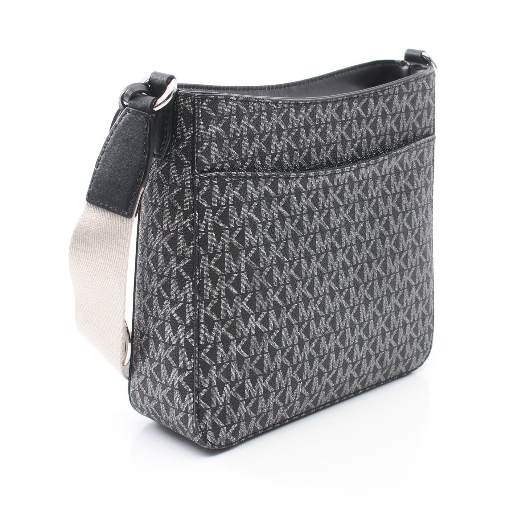 Michael Kors Michael Kors Jet Set Travel Small Shoulder Bag Coated Canvas Leather Black Silver Size ONE SIZE - 2 Thumbnail