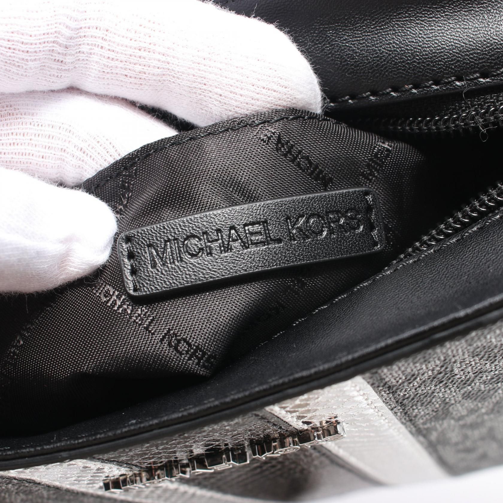 Michael Kors Michael Kors Jet Set Travel Small Shoulder Bag Coated Canvas Leather Black Silver Size ONE SIZE - 4 Thumbnail