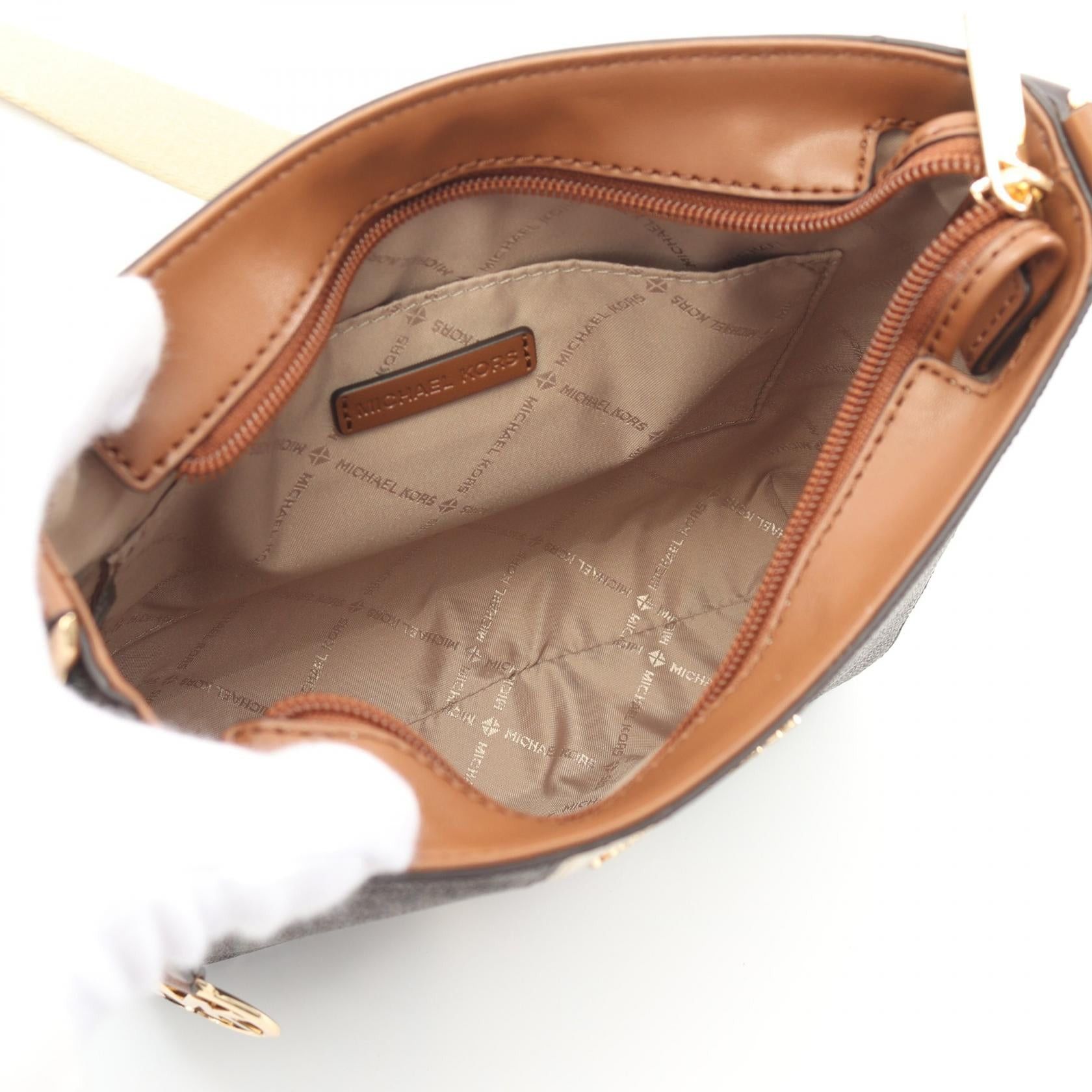 Michael Kors Michael Kors Jet Set Travel Small Shoulder Bag Coated Canvas Leather Brown Size ONE SIZE - 3 Thumbnail