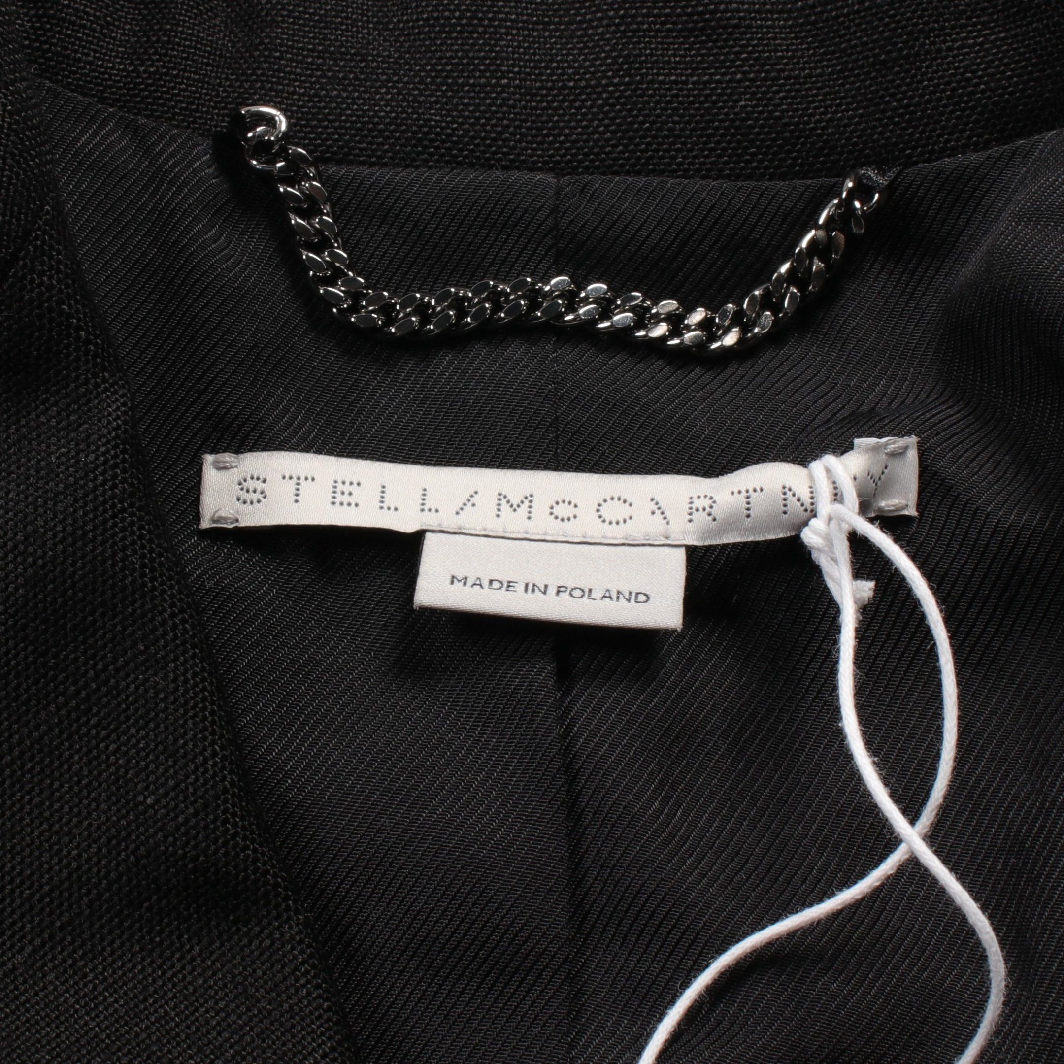 Stella McCartney Stella Mccartney Short Tailored Jacket Rayon Black Double Breasted Size ONE SIZE - 3 Thumbnail