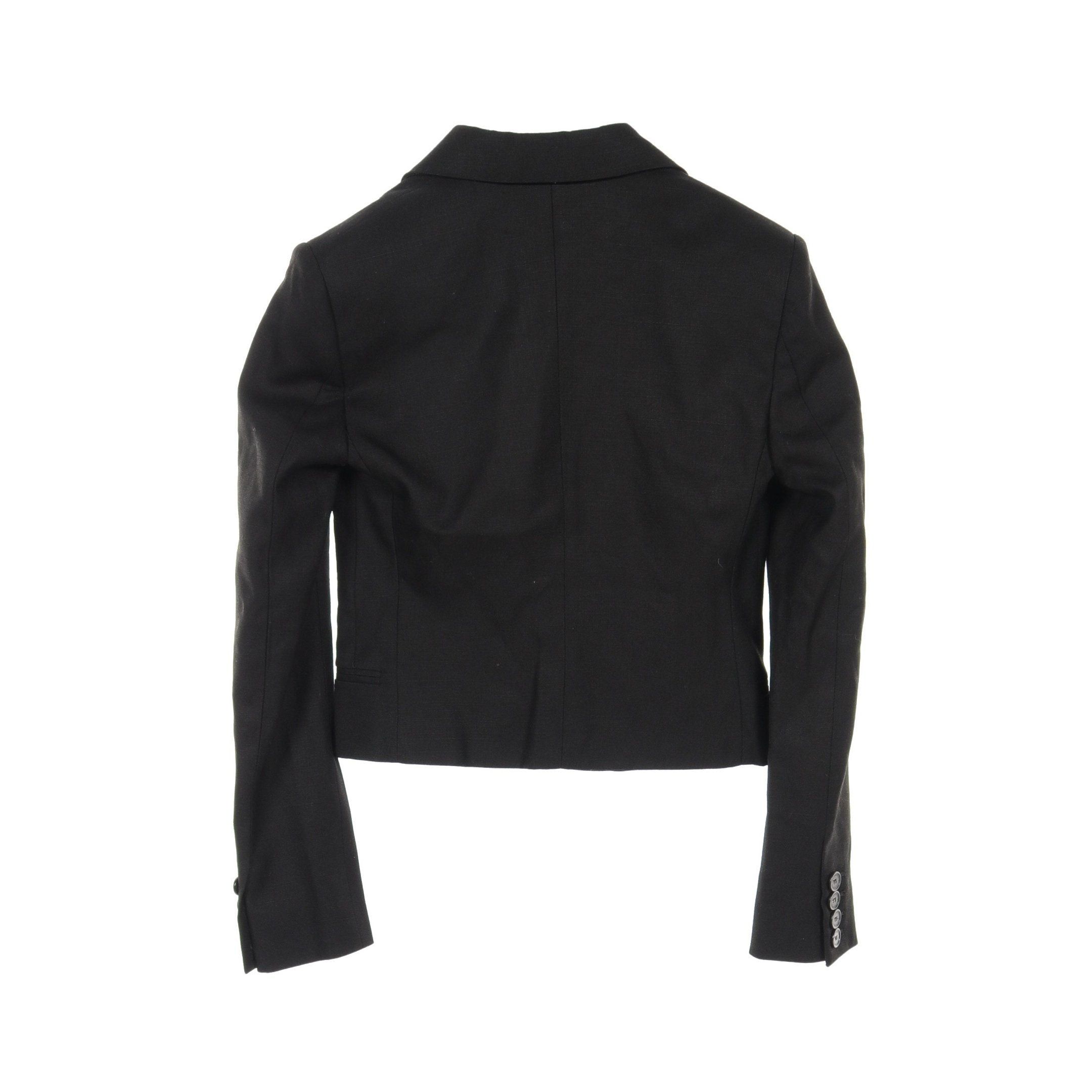 Stella McCartney Stella Mccartney Short Tailored Jacket Rayon Black Double Breasted Size ONE SIZE - 2 Thumbnail