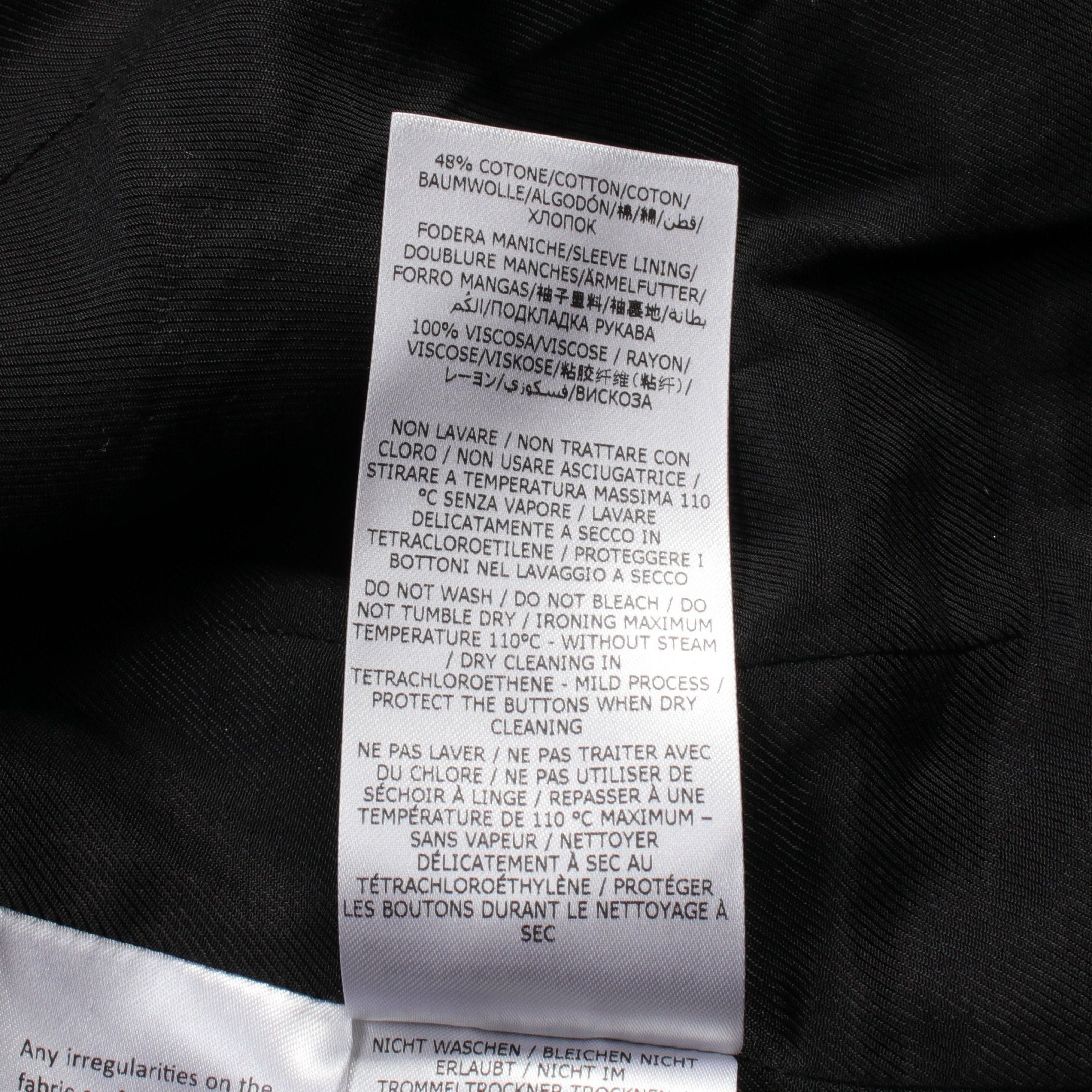 Stella McCartney Stella Mccartney Short Tailored Jacket Rayon Black Double Breasted Size ONE SIZE - 5 Thumbnail