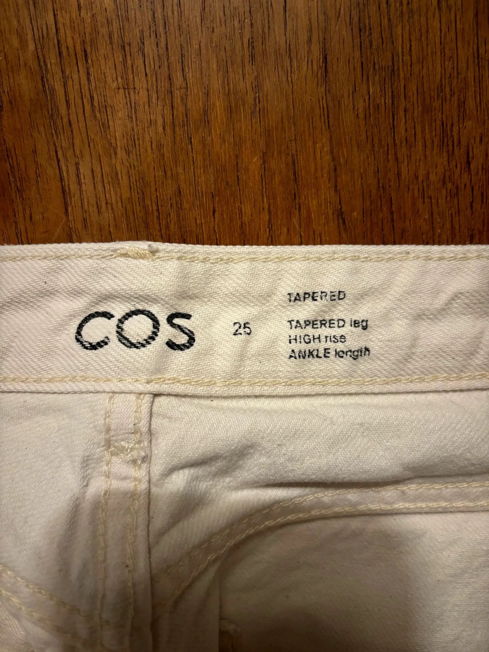 Cos Cos Tapered Jeans Size 25" / US 0 / IT 36 - 3 Thumbnail