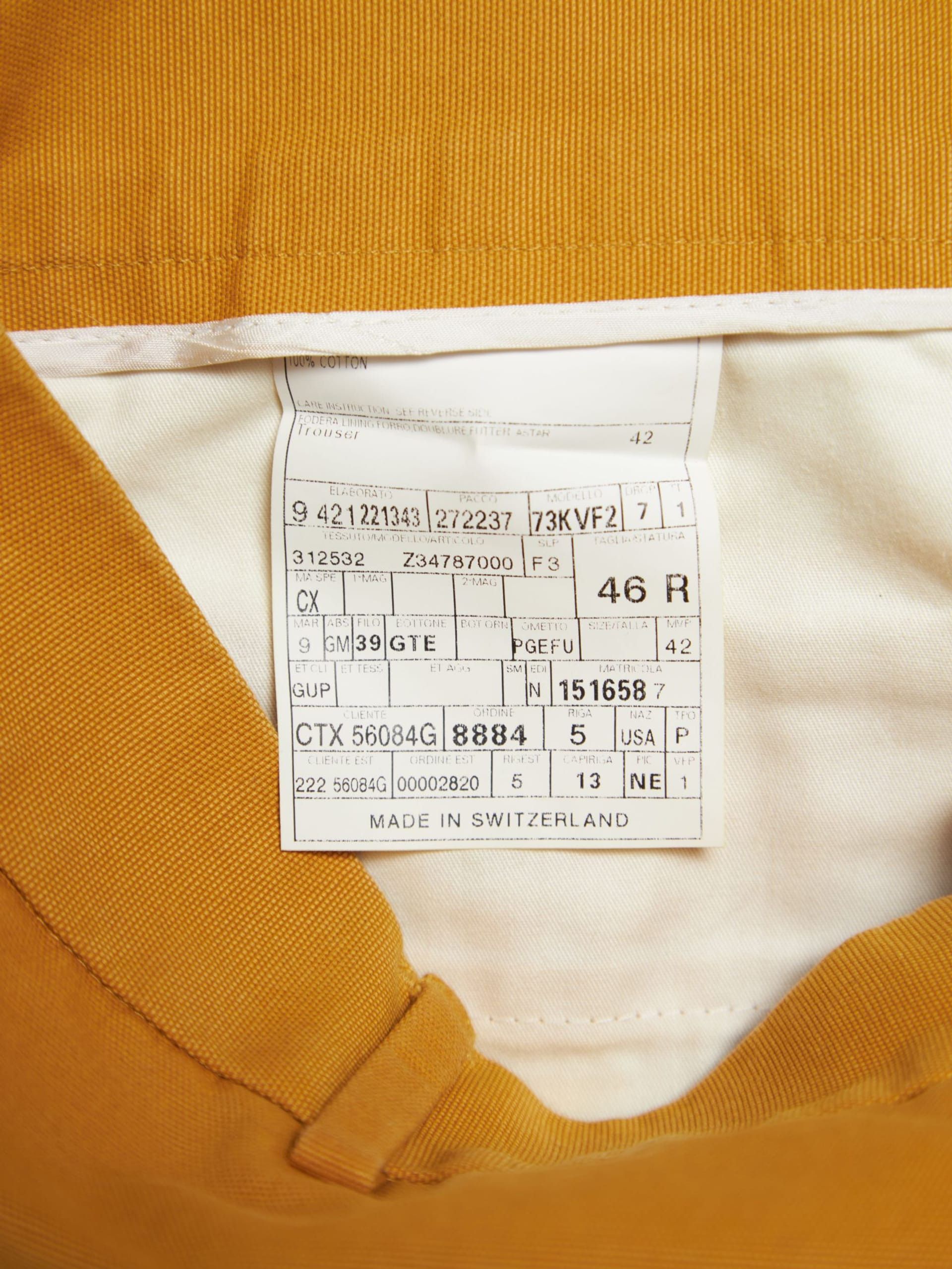 Gucci Mustard Chino Cotton Pants Size US 30 / EU 46 - 4 Thumbnail