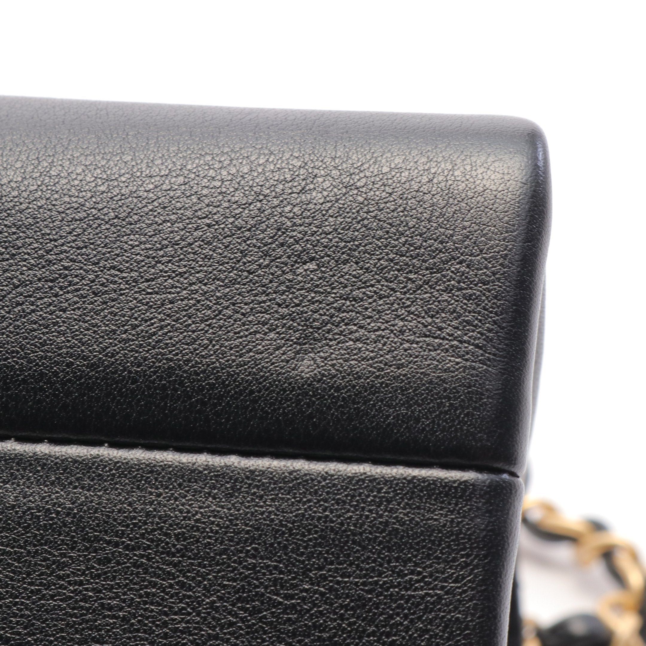 Chanel Chanel Mini Matelasse Chain Shoulder Bag Leather Black Gold Hardware Size ONE SIZE - 6 Thumbnail