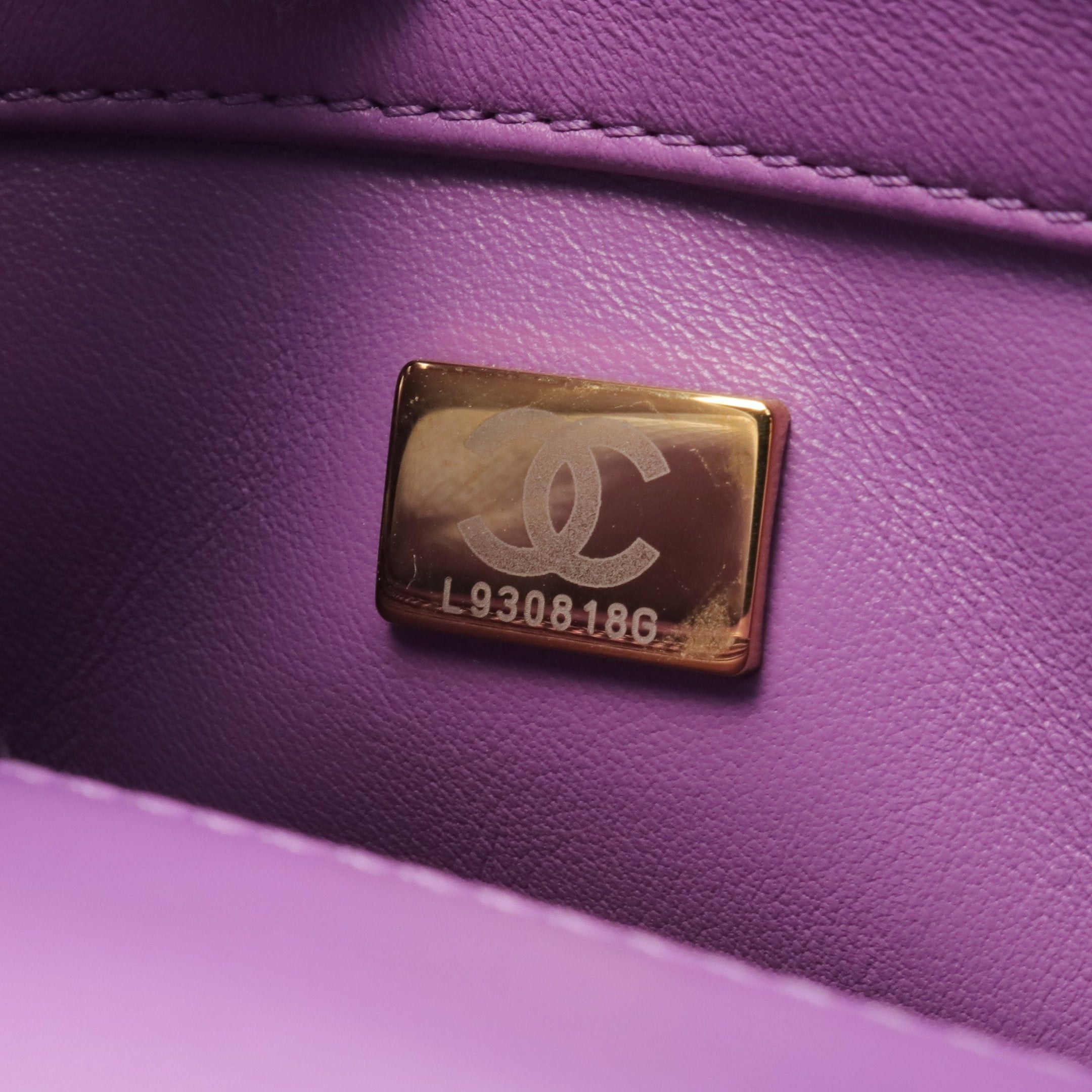 Chanel Chanel Matelasse Chain Shoulder Bag Lambskin Purple Gold Hardware Size ONE SIZE - 5 Thumbnail