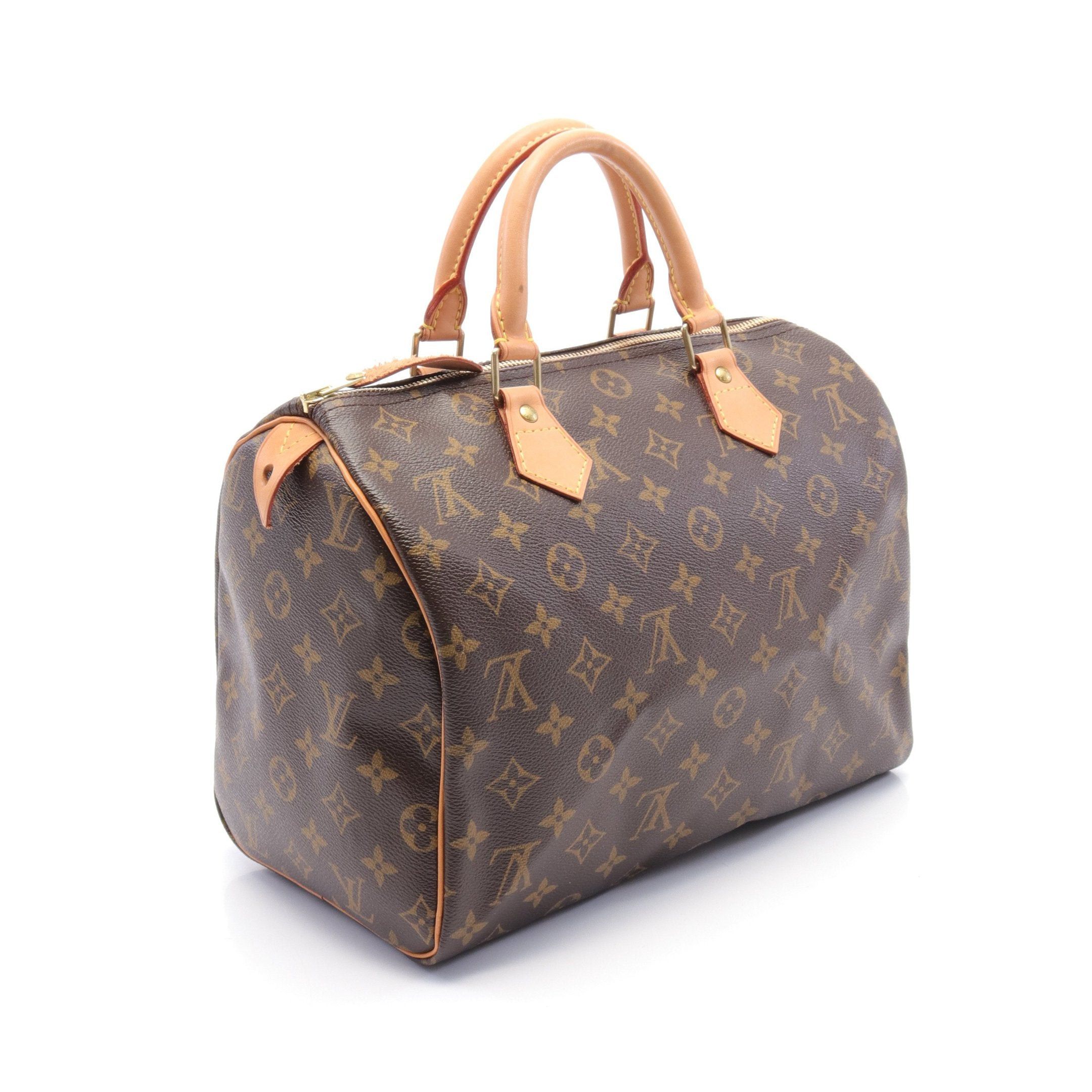 Louis Vuitton Louis Vuitton Speedy 30 Monogram Handbag Leather Brown Size ONE SIZE - 2 Thumbnail