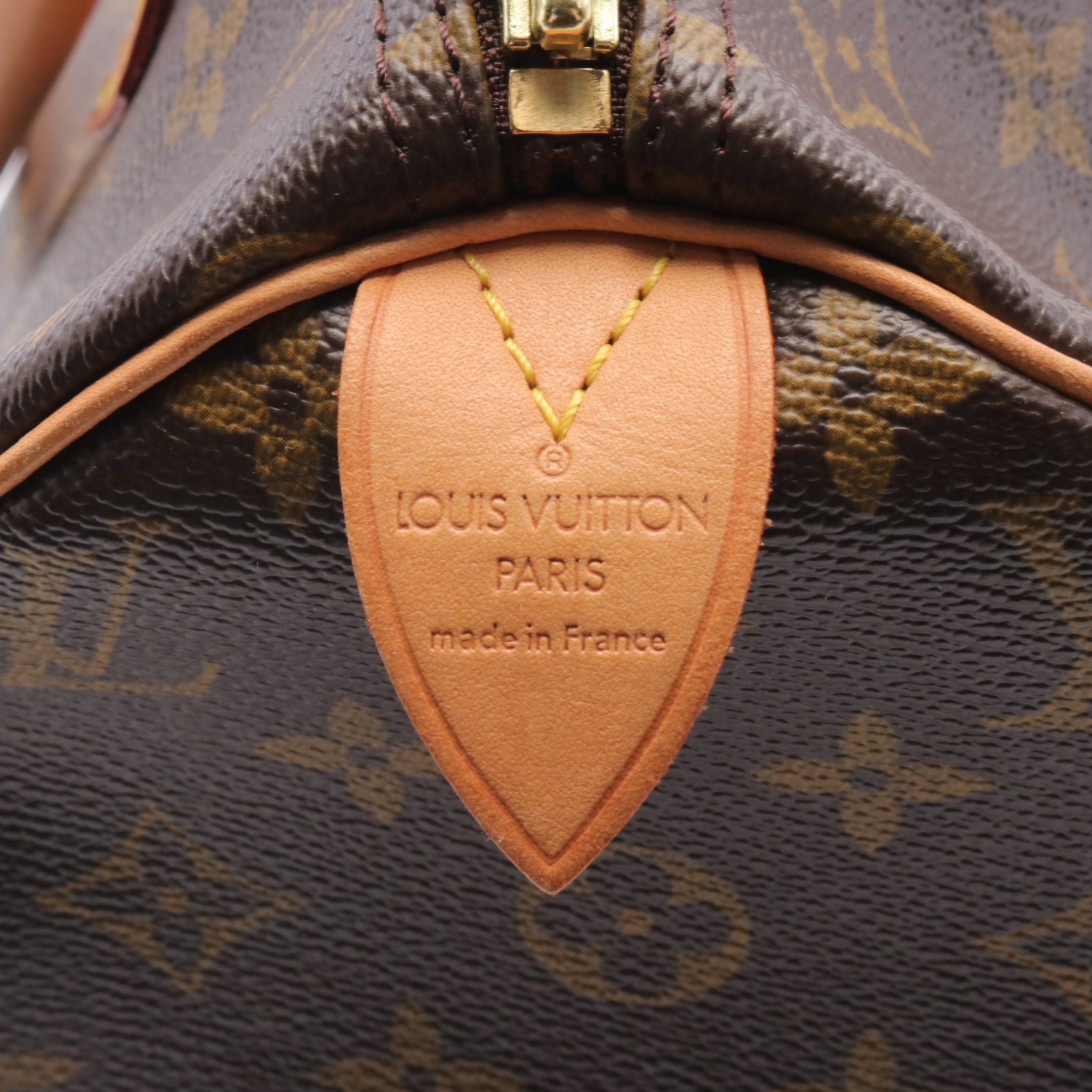 Louis Vuitton Louis Vuitton Speedy 30 Monogram Handbag Leather Brown Size ONE SIZE - 4 Thumbnail