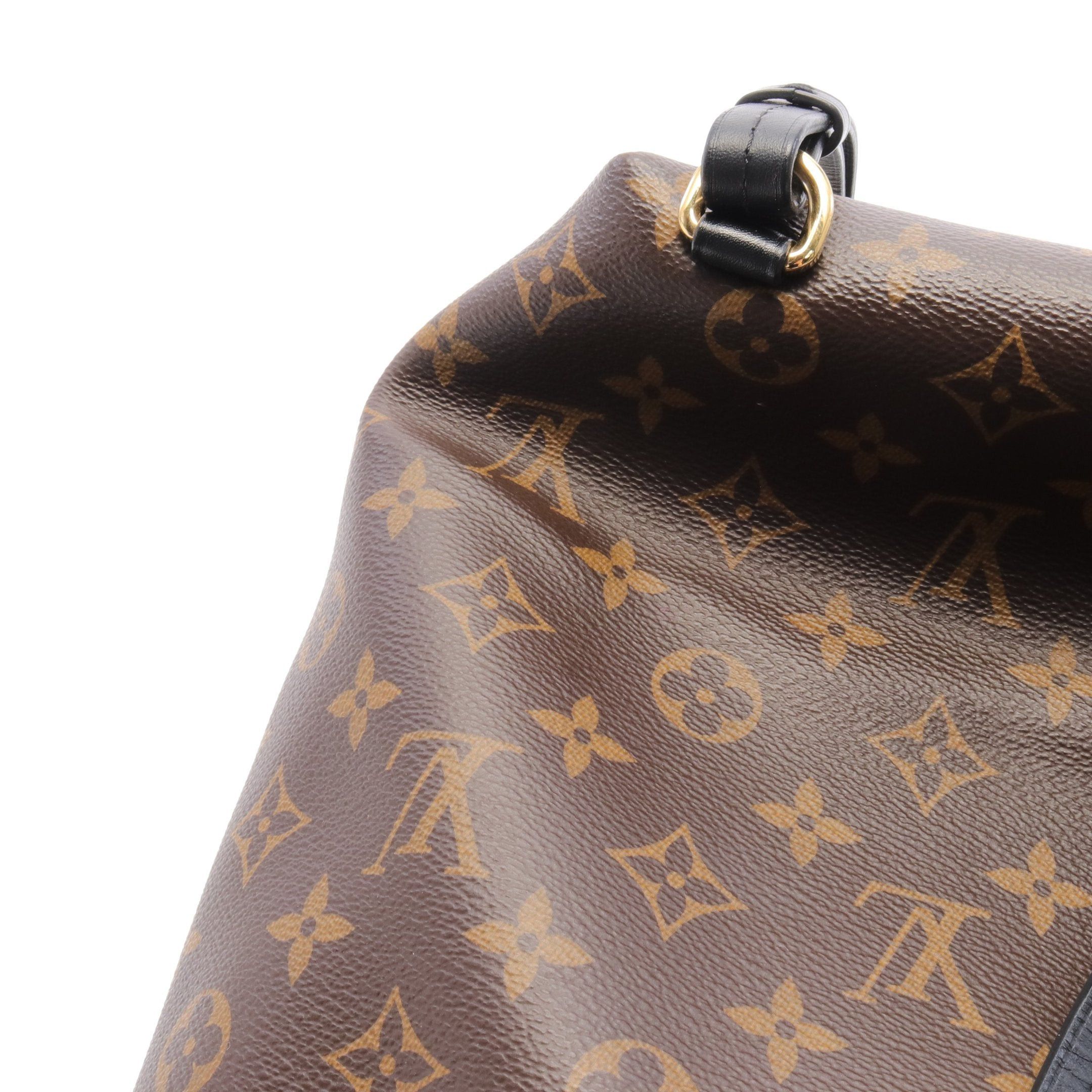 Louis Vuitton Louis Vuitton Montsouris Nm Pm Monogram Backpack Rucksack Leather Brown Black Size ONE SIZE - 6 Thumbnail