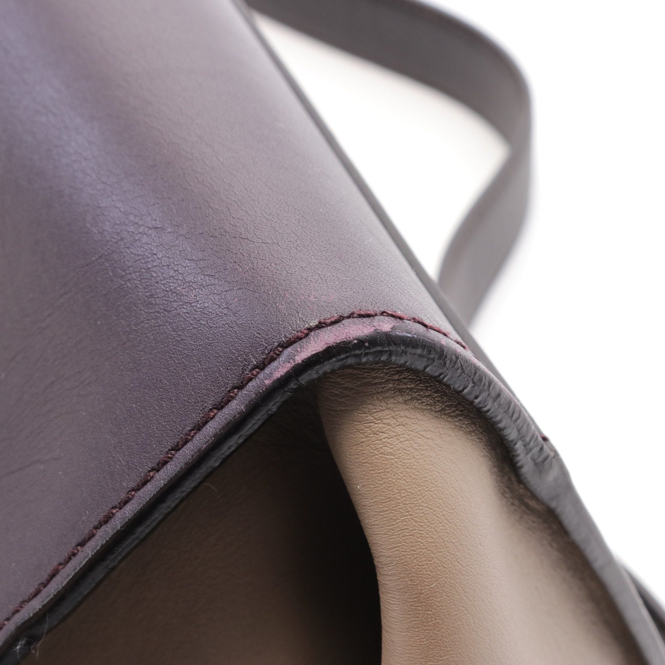 Salvatore Ferragamo Salvatore Ferragamo Gancini Handbag Leather Dark Purple Brown Gray Beige Size ONE SIZE - 8 Thumbnail