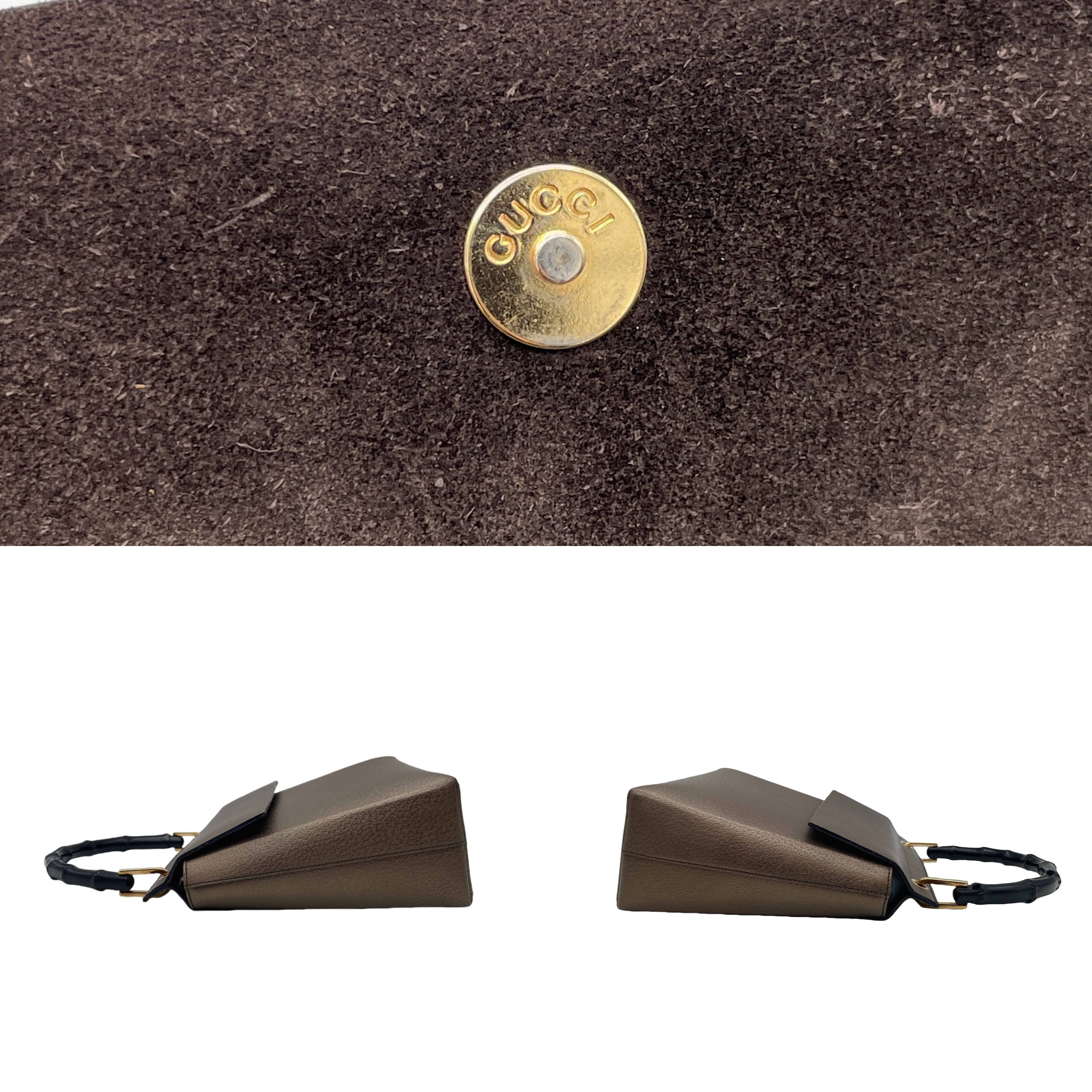 Gucci Gucci Bamboo Handle Handbag Size ONE SIZE - 9 Thumbnail