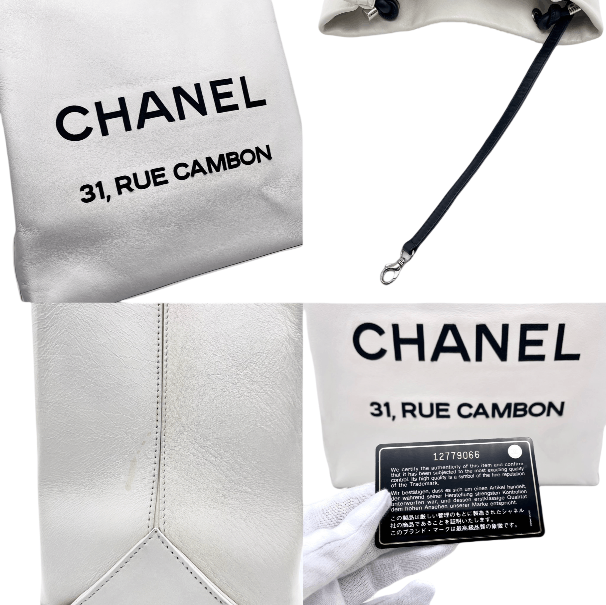 Chanel Chanel Logo Essential Tote Bag White/2009Ss Size ONE SIZE - 10 Thumbnail